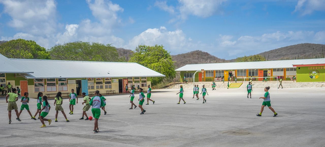 Studenten op Curaçao